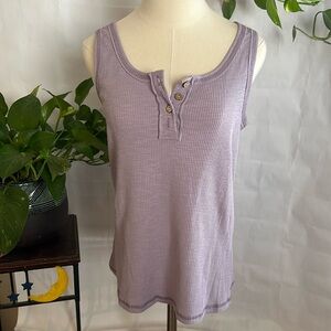 Purple Button tank top